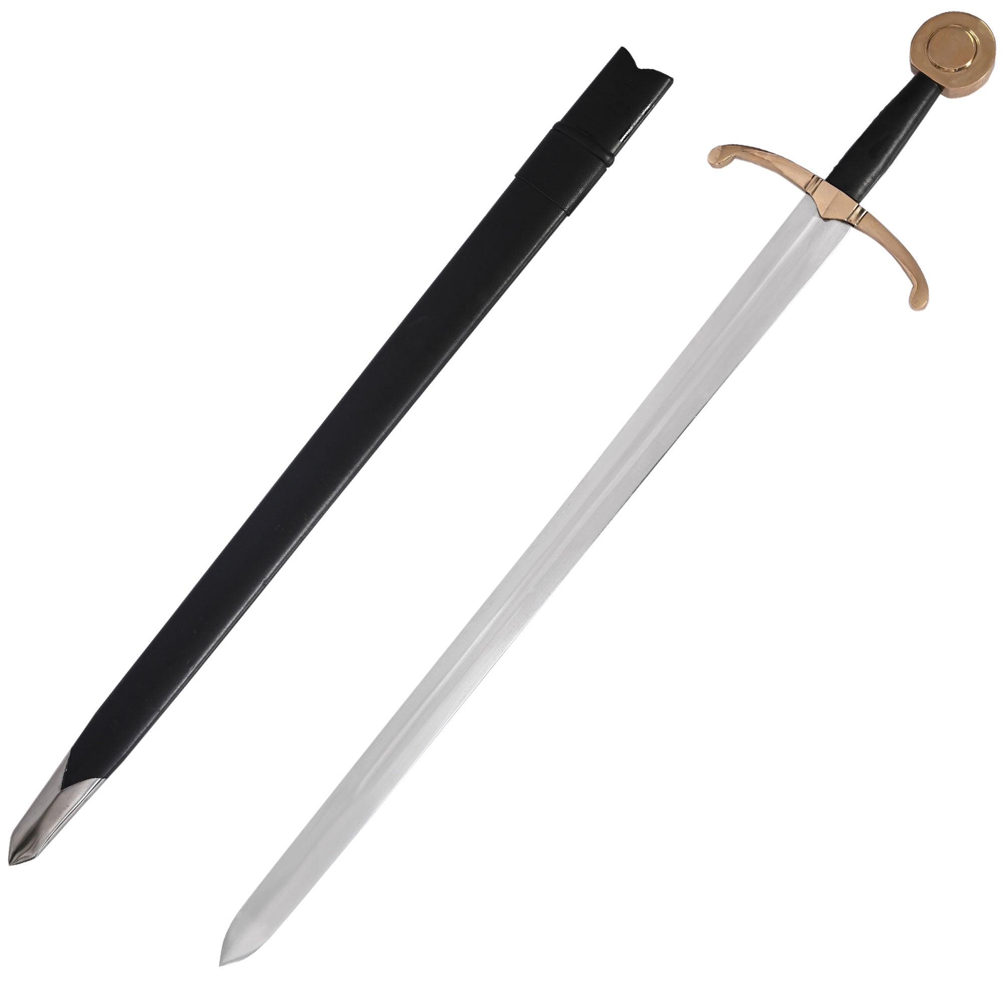 Medieval Archer Sword with Bent Cross-Guard - Tophatter's Army Products & Self Defense Collectible Weapons - Tophatter Daily Deals